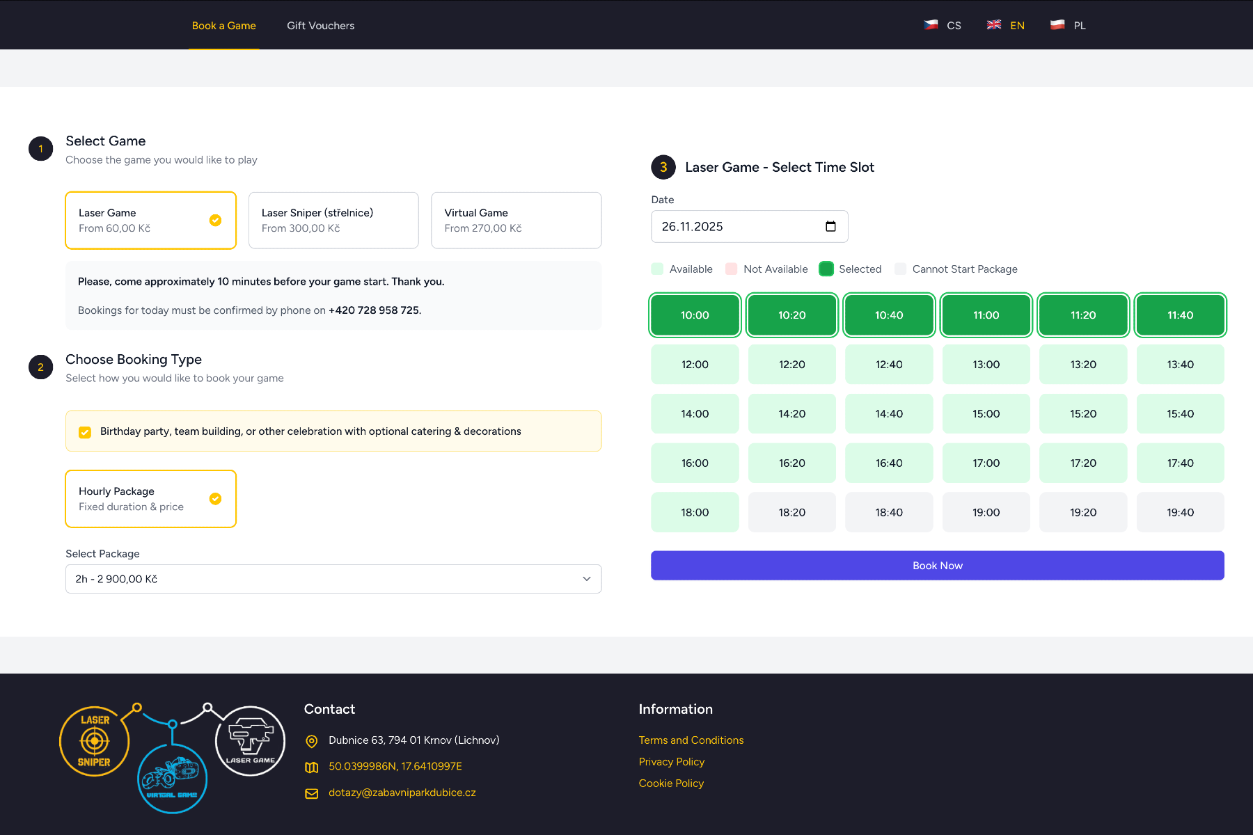 Game Arena Booking System